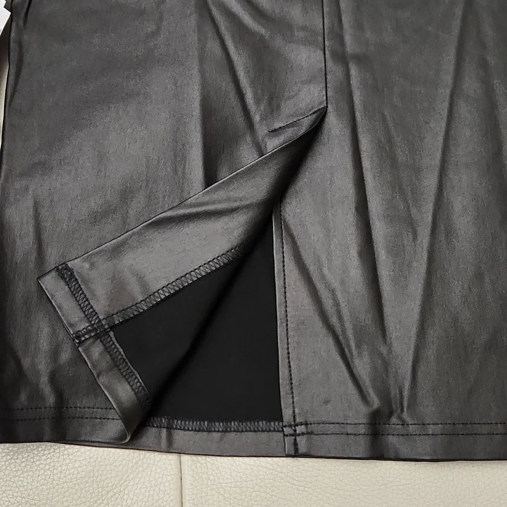 Dazz High Waist Pencil Skirt Faux Leather - Picture 11 of 12